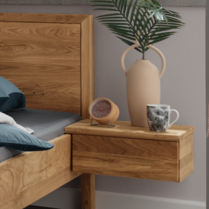 Freja/Frej Snedker Sengeborde i Massiv FSC Egetræ fra Organic Sleep | 2 Stk.