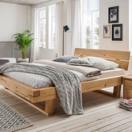 Odin Snedker Bjælke Sengeramme med Gavl og Træben i Massiv FSC Grantræ fra Organic Sleep - Billede 3