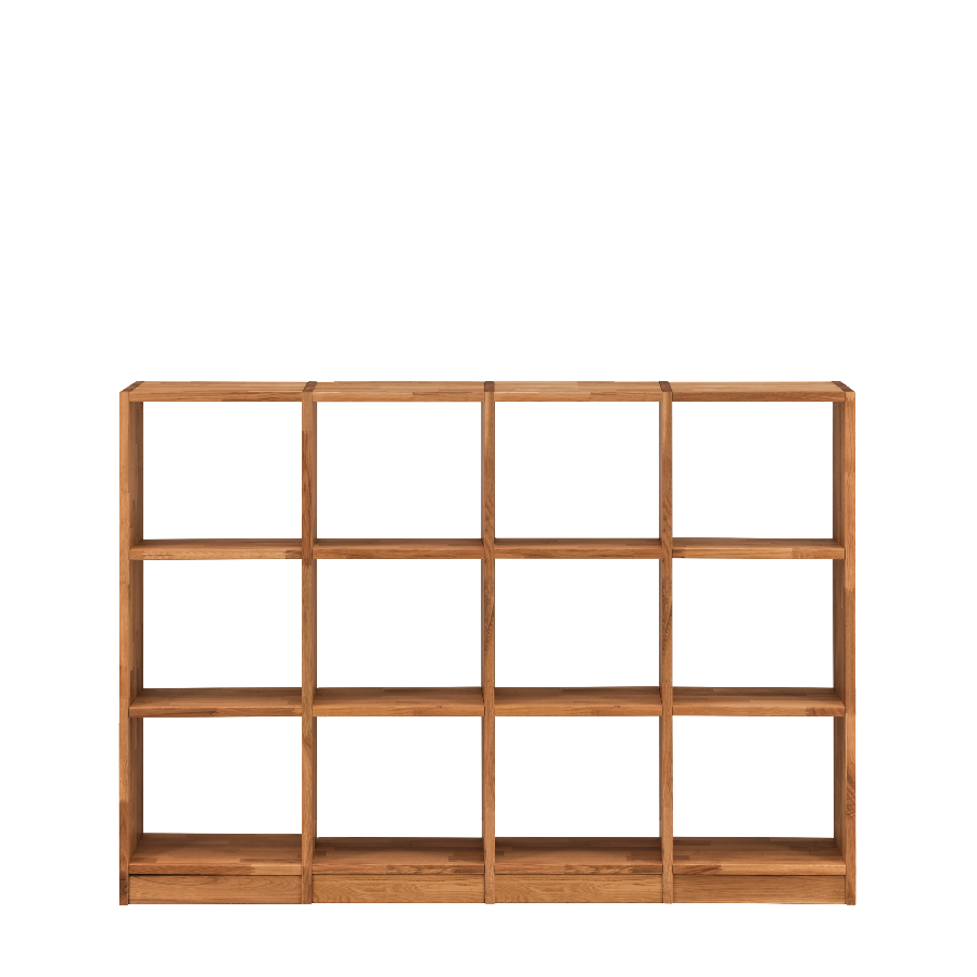 Loke Snedker Reol i Massiv FSC Egetræ og Naturolie fra Organic Sleep | B180,5 x H125 x L34 - Billede 3