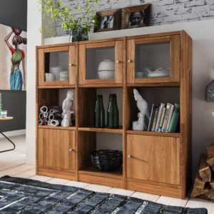 Komplet Loke Reolsystem i Massiv FSC Egetræ og Naturolie fra Organic Sleep | Model 2
